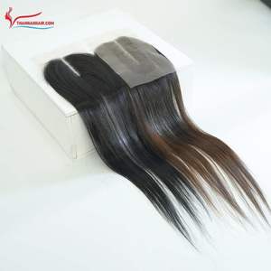 Hot deal Cierre Frontal Línea de cabello natural Encaje suave Sin desprendimiento Sin enredos Estilo fácil para peluca o coser - Product Image 6