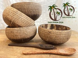 Eco-Friendly Vintage Designed Polished <b>Coconut</b> <b>Shell</b> Bowls with Free Sample and Custom Logo for Home Use Stocked - Product Image 5