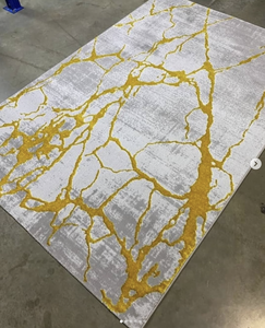 Alfombra Turca Moderna de Polipropileno, Tejida a Máquina, Jacquard, de Alta Calidad, Resistente a las Manchas, de Pelo Alto, Abstracta, para el Hogar - Product Image 3