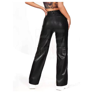 กางเกงหนังแฟชั่นสำหรับผู้หญิง วัสดุทนทาน สวมใส่สบาย เหมาะสำหรับทุกฤดูกาลและทุกโอกาส - Product Image 5