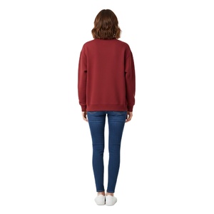 เสื้อฮู้ดดี้ผู้ชายแบบยูนิเซ็กซ์สำหรับฤดูหนาว เนื้อผ้านุ่มแบบฟลีซ ทรงโอเวอร์ไซส์ คอกลม สีพื้น สามารถปรับแต่งสีและโลโก้ได้ สวมใส่สบาย - Product Image 2