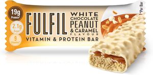 Barres de vitamines et de protéines FULFIL (15 x 55 g) — Saveur chocolat blanc, cacahuète et caramel - Product Image 6