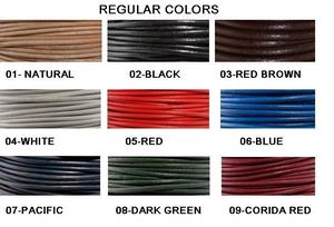 Cordón plano de cuero de vaca de 5x2mm del Pacífico, venta al por mayor, correa de cuerda para hacer joyas, collar, artesanía, hallazgos DIY, componentes - Product Image 3