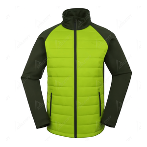Chaqueta de burbuja ligera para hombre, personalizable, transpirable, a prueba de viento, de poliéster, con cremallera completa, abrigo para exteriores para senderismo, viajes y Deportes - Product Image 4