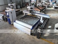 Máquina CNC de Anidamiento 3D 2130 con ATC, Router CNC para Trabajar la Madera, Descarga Automática para Fabricación de Muebles