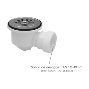 Valvola per Piatto Doccia 1 1/2" con Sifone di Scarico da 0,5 mm - Product Image 3