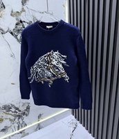 Pull tricoté à col rond pour homme, manches longues, contraste blanc/noir, motif écossais, anti-plis, décontracté, vente en gros