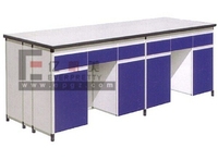 Meubles scolaires de conception moderne de haute qualité, service tout-en-un, table de laboratoire biologique modulaire de forme ovale, armoire, étagère, anti-acide
