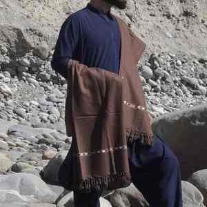 Men Wool <b>Shawl</b> Winter Traditional Soft Warm Breathable 300g Solid Color <b>Wrap</b> for Casual Office Use - Product Image 3