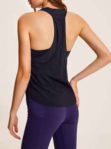 Venta al por mayor de camisetas sin mangas deportivas para chicas camiseta sin mangas en blanco entrenamiento gimnasio Atlético mujeres camisetas sin mangas de yoga personalizadas - Product Image 5