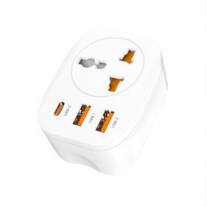 ปลั๊กแปลงอเนกประสงค์ Smart USA Socket สีขาว พร้อมพอร์ต USB Type-C 2 ช่อง สำหรับอะแดปเตอร์เดินทาง - Product Image 2