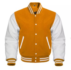 Nuevas chaquetas de manga larga de cuero blanco de lana de Letterman Basketball Varsity para hombre 2025 - Product Image 5
