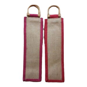 Pochette en jute 1 sac de bouteille - Product Image 5