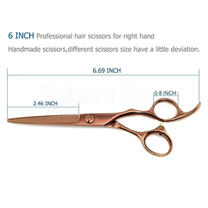 Tijeras de adelgazamiento de peluquería con cuchillas de acero inoxidable duraderas Tijeras de peluquero profesionales para cortes suaves - Product Image 2