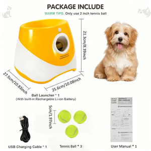 Giocattolo interattivo per animali domestici, lancio automatico di palline da Tennis per lanciare palline da Tennis per cani - Product Image 2