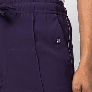 กางเกงแฟชั่นชายทรงสลิมฟิตลำลองผ้าคอตตอน100% ใส่สบายน้ำหนักเบามีลายกลางเอวตรง - Product Image 6