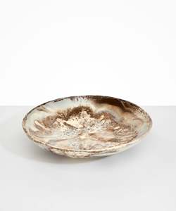 Bol à salade en résine de luxe avec effet marbre Bol à fruits à motif Aqua Swirl à manger élégant et facile à nettoyer Utilisé dans la maison Hôtel Buffet - Product Image 3