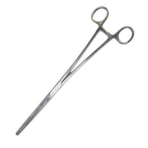 Venta al por mayor de fórceps hemostáticos extra largos de punta recta de acero inoxidable con dientes pequeños en mandíbulas fórceps de cirugía - Product Image 4