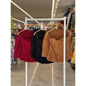 Ensemble en velours côtelé de qualité supérieure, coupe trapèze, taille naturelle, silhouette confortable, 10034 - Product Image 1