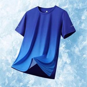 Camiseta Deportiva de Algodón 100% para Hombre, Tejido de Punto, Secado Rápido, Personalizable OEM, para Gimnasio y Fitness, Verano - Product Image 3
