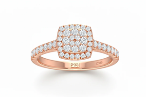 Bague de fiançailles en diamant de haute qualité pour femmes, idéale pour les occasions nuptiales, les célébrations romantiques, les séances photo de fiançailles - Product Image 4