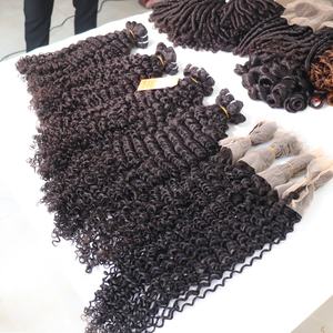 Extensiones de cabello humano natural camboyano virgen 100%, cierre de Peluca de trama, paquete de cabello vietnamita suave ondulado profundo Frontal - Product Image 4