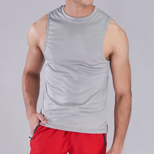 Débardeurs d'entraînement à séchage rapide pour hommes, chemise musculaire anti-bactérienne, gilet athlétique de gymnastique sans manches, vente en gros - Product Image 1