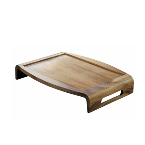 ถาดไม้โบราณ,ถาดเสิร์ฟไม้อะคาเซียสำหรับโรงแรมหรูหราร้านอาหารบ้านครัว - Product Image 1