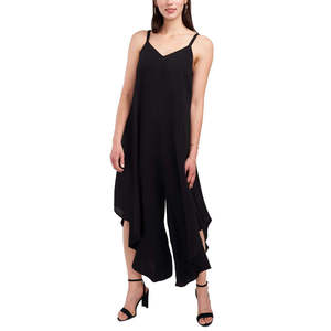 Tuta Corta Nera da Donna MSK con Scollo Alto, Traspirante, Stampa Fantasia, per Fitness, Autunnale, Taglia Media - Product Image 2