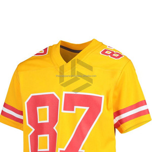 Men's Oversized T-<b>Shirt</b> Mesh Jersey American Football Jersey Custom Fashion American Football Uniform Wholesale - Product Image 4