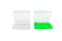 KH07 boîte à cils recyclable en polypropylène avec logo personnalisé emballage carré de faux cils cosmétiques en plastique transparent