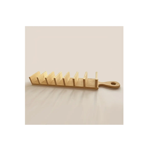 El estante de madera para platos de Taco de aspecto natural sostiene Tortillas decorativas para el hogar Burritos para tamaño personalizado superventas - Product Image 1