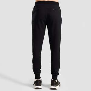 GA Crew <b>Trousers</b> High <b>Waist</b> <b>Elastic</b> Casual Fashionable Pants Zipper Decorations Colored XL Straight Lightweight Woven Black - Product Image 3