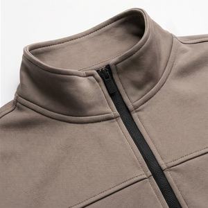 ชุดวอร์มผู้ชายแบบมีโลโก้สั่งทำพิเศษ คุณภาพเยี่ยม แขนยาว ซิปยาวเต็มตัว พร้อมกางเกง ชุดออกกำลังกาย ฟิตเนส วิ่ง - Product Image 4