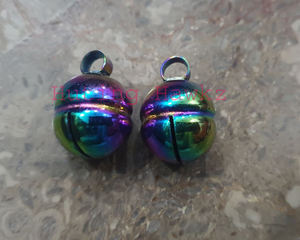 Campanas de cetrería Latón y plata Arco Iris Multicolor Tono alto para todas las mascotas - Product Image 4