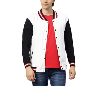 OEM personalizado de la Universidad y la Escuela de los hombres Letterman Varsity chaqueta de alta calidad negro polar CollegeBaseballjacket para los hombres - Product Image 1