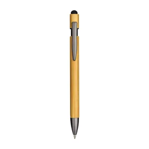 Penna Personalizzata in Bambù e Metallo Lucidato, Gadget Promozionale - Product Image 2