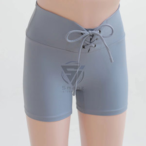 Hot Selling Seamless V <b>Shaped</b> <b>Waist</b> Yoga <b>Shorts</b> Breathable Butt Lifting Women Gym Wear Summer <b>High</b> Elastic Custom 100% Polyester - Product Image 1