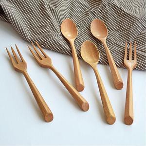 Best selling wood utensils premium dining <b>flatware</b> wooden utensil cutlery for events and daily use - Product Image 1