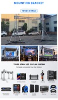 Panel Video Wall LED 500x500mm P1.56 P1.95 P2.6 P2.9 P3.91 Pemasangan Cepat Layar Modular untuk Perusahaan Rental AV