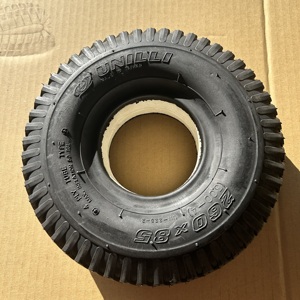 Pneu tubeless solide Unilli 3.00-4/260*85 4 plis en caoutchouc noir -225-2 Powertrax Tread Fabriqué à Taïwan - Product Image 1