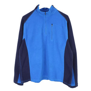 Top qualité hommes demi fermeture éclair sweat col montant pull tissu polaire extérieur adulte hommes sweat avec poche avant - Product Image 1