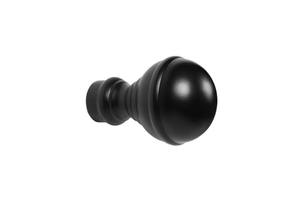 Embouts de rideau réglables en fer de 25 mm noirs de luxe au design industriel, longueur personnalisable facile à installer pour la maison - Product Image 6