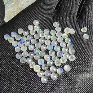 Top Quality Rainbow <b>Moonstone</b> Handmade Round Cut Cabochon Loose Gemstone Healing Stone Color High Quality for Jewelry Making - Product Image 4