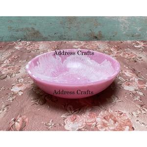 Chambre de luxe bol décoratif élégant blanc tourbillon saladier pour espaces modernes résine cannelée pièce maîtresse Table basse bol à fruits - Product Image 2