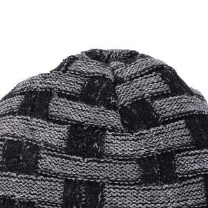 Trendy Ribbed Winter <b>Beanie</b> Cap Bow Camouflage Argyle Patterns Casual Streetwear Styling <b>Slouchy</b> Fit Stretch Fabric Breathable - Product Image 6