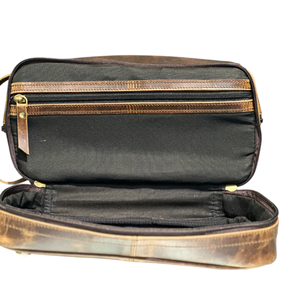 หนังควายวินเทจแบบพับเก็บได้กันน้ำสำหรับกระเป๋าเดินทางที่จำเป็นสำหรับทุกเพศทนทานความจุขนาดใหญ่ - Product Image 4