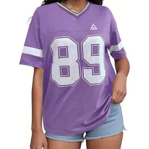 Services OEM Dernier Style Surdimensionné Football Américain Maillot Haute Qualité Conception Personnalisée Court Respirant Séchage Rapide Unisexe Adulte - Product Image 4