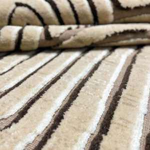 Alfombra de lujo hecha a mano de diseño alto y bajo de alta calidad 100% alfombras de lana fina para sala de estar piso patrón abstracto juegos de alfombras - Product Image 2