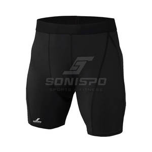 2025 dernière conception hommes High Street Style Compression Shorts prix de gros pour hommes course solide motif - Product Image 1
